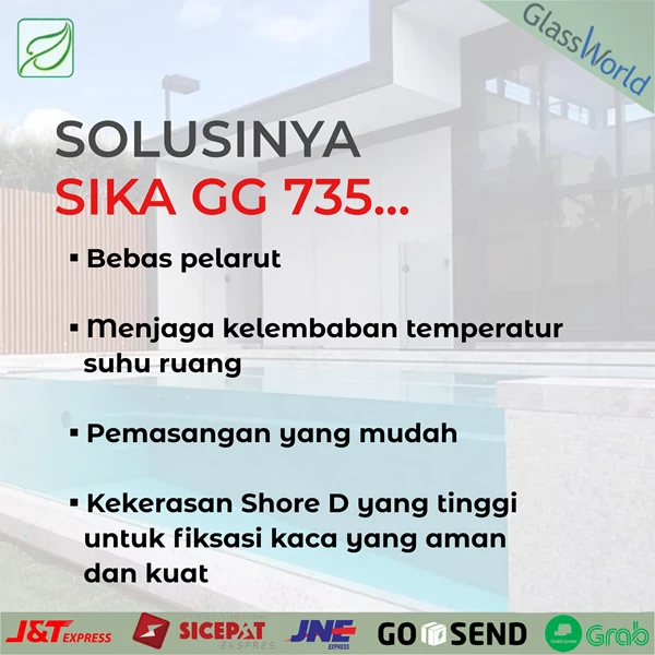 SIKA GLAZE GG 735 Cor Kaca Tanam Untuk Kolam & Railing [RE PACK] Sealant