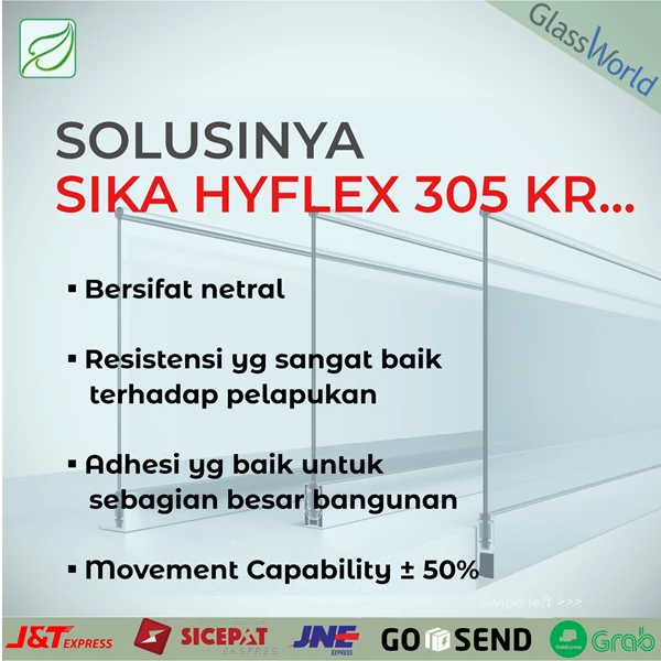 SIKA HYFLEX 305 KR Silikon Sealant Kaca & Aluminium