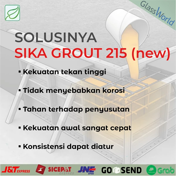 Sika Grout 215 - 25kg Sikagrout Semen Mortar Grouting
