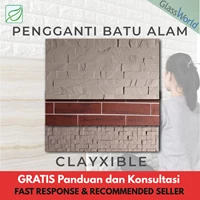CLAYXIBLE Pengganti Keramik Kayu Dan Batu Alam TIPE MULTICOLOR
